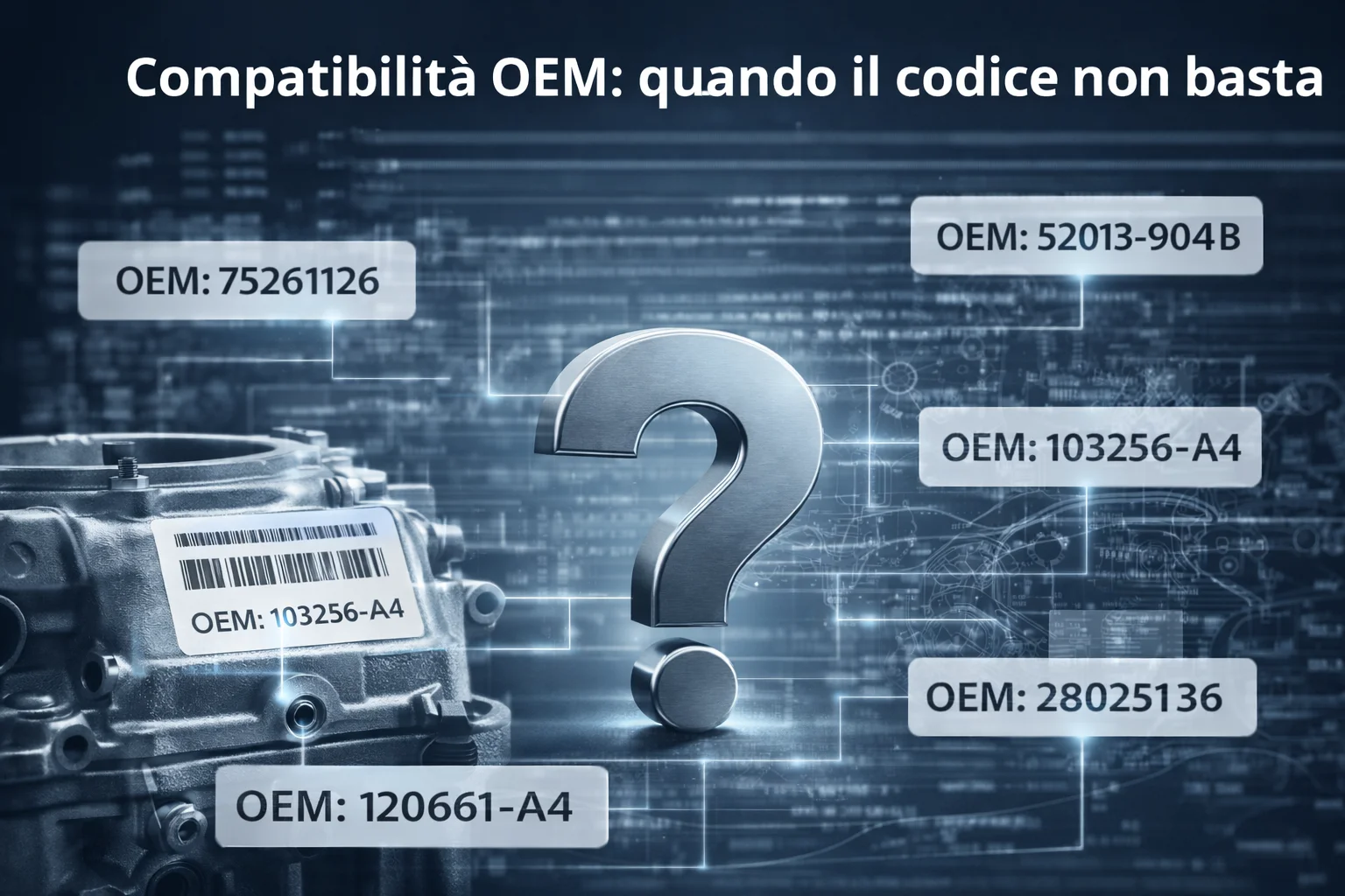 Codice OEM e compatibilità reale | Evitare errori nei ricambi